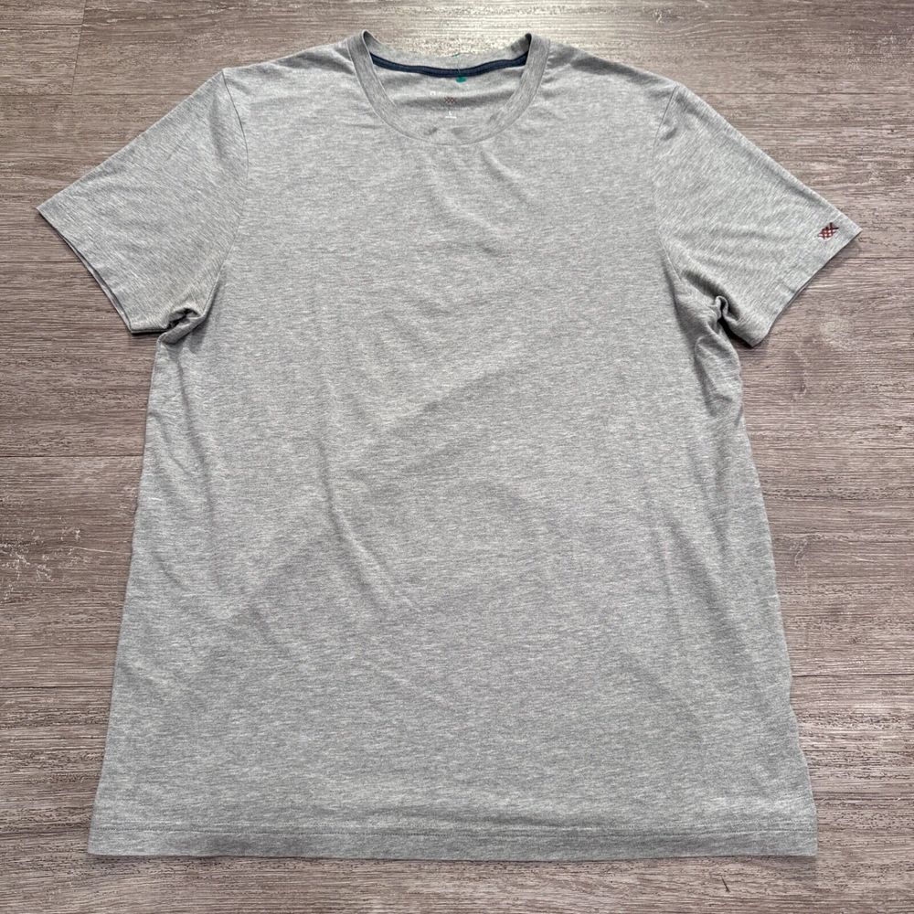 Rhone Shirt Mens Large Gray Reign Performance Stretch Logo Cotton Blend Tee
